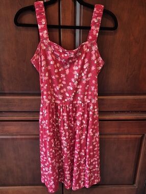 Women'a Red Floral Sundress